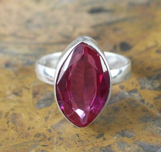 Tanzania Natural Pink Malaya Garnet 13.70 Ct/11 mm Certified Marquise Gems Ring