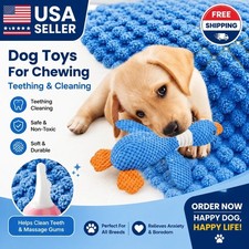 Indestructible Dog Toys for Aggressive Chewers Squeaky Plush Duck Pet Chew Toy