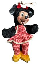 Vtg 10" Minnie Mouse Gund Plush Stuffed Disney Doll Rubber Face No Tag
