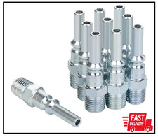 Lincoln L-Style Air Hose Fittings, 1/4 Inch Flow Size, 1/4 Inch Male Threads Siz