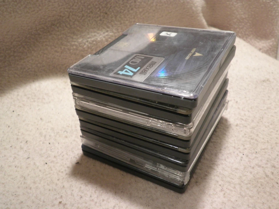 MINIDISC SONY TDK MAXELL 7x74" e 1x60" USATI OTTIMO STATO LOTTO DI 8 $7 - Immagine 4 di 4