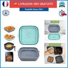 Moule Silicone Air Fryer Pliable Réutilisable pour Friteuse à Air Chaud