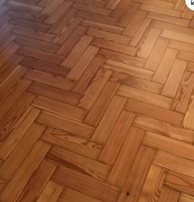 Original Victorian Pitch Pine parquet flooring reclaimed sample piece