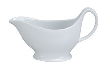 Yanco China SB-8 Accessories White Porcelain 8.5 oz. Sauce Boat w/ Handle