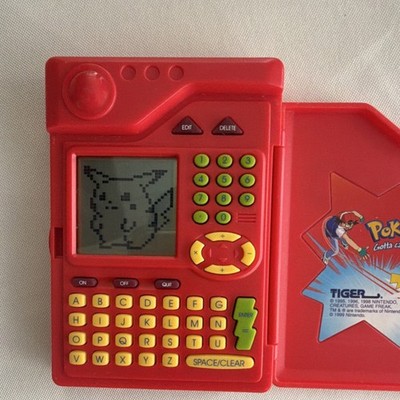 Tiger Electronics Pokedex Pokemon Handheld Electronic Game Red