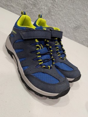 MERRELL Moab Speed 2 Mid Waterproof Hiking Boots Big  Kids Sz 4.5 M Navy Blue 