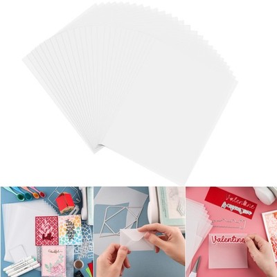 CYFUN DESIGN 60 Pack Vellum Paper Sheets, 115GSM Heat Resistant Translucent V...