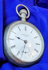 Elgin 15J Pocket Watch – Running – Hairline at 10 – Good Condition