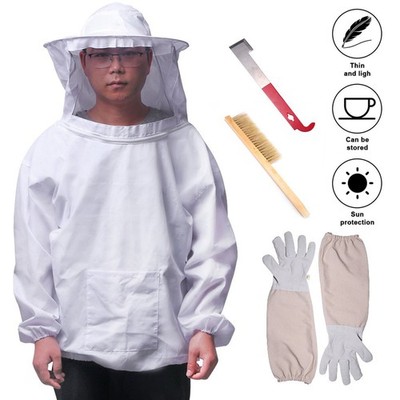 Beekeepers Schutzanzug Imkerjacke Mit Hut Schleier ImkerJacke Imkerei Handschuhe