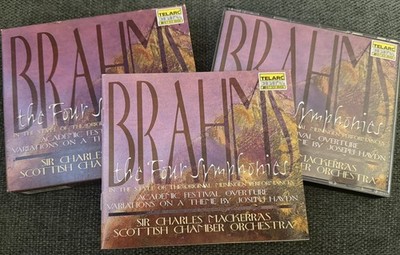 CD: BRAHMS THE FOUR SYMPHONIES SIR CHARLES MACKERRAS SCOTTISH CHAMBER ORCHESTRA