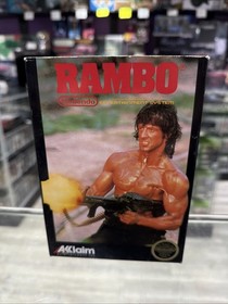 Rambo (Nintendo Entertainment System, 1988) NES CIB Complete Tested!