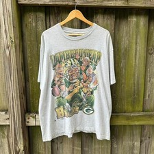 Vintage  Green Bay Packers Robert Brooks Lambeau Leap T-shirt AN65460