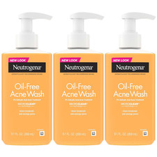 Oil-Free Acne Wash, Acne Fighting Facial Cleanser with Salicylic Acid Medicine,