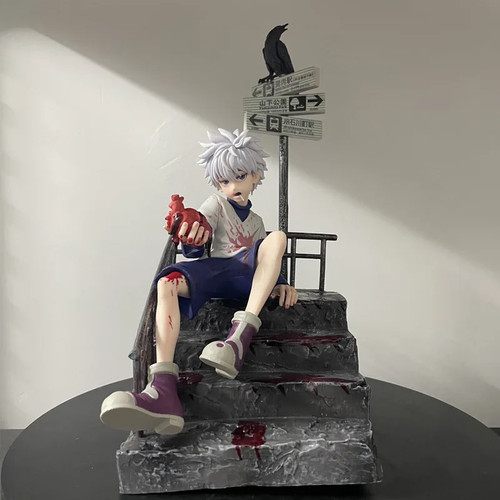 34 cm Hunter x Hunter Killua Zoldyck PVC Figur Anime Statue Spielzeug Geschenk - Bild 7 von 7