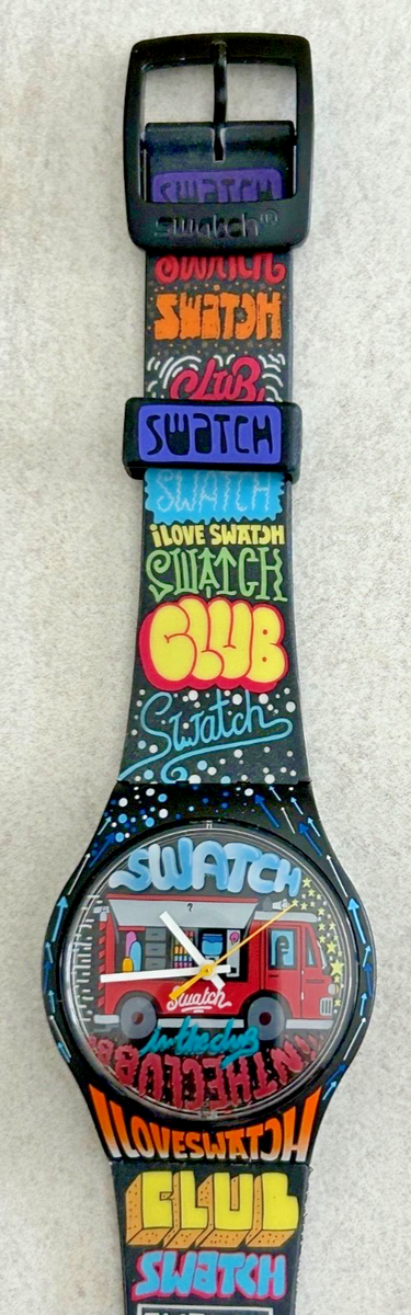 MAXI SWATCH club 99 未使用開封品 Swatch Club Special - Street Club - SUJZ111 - Grems - Mint - 2009