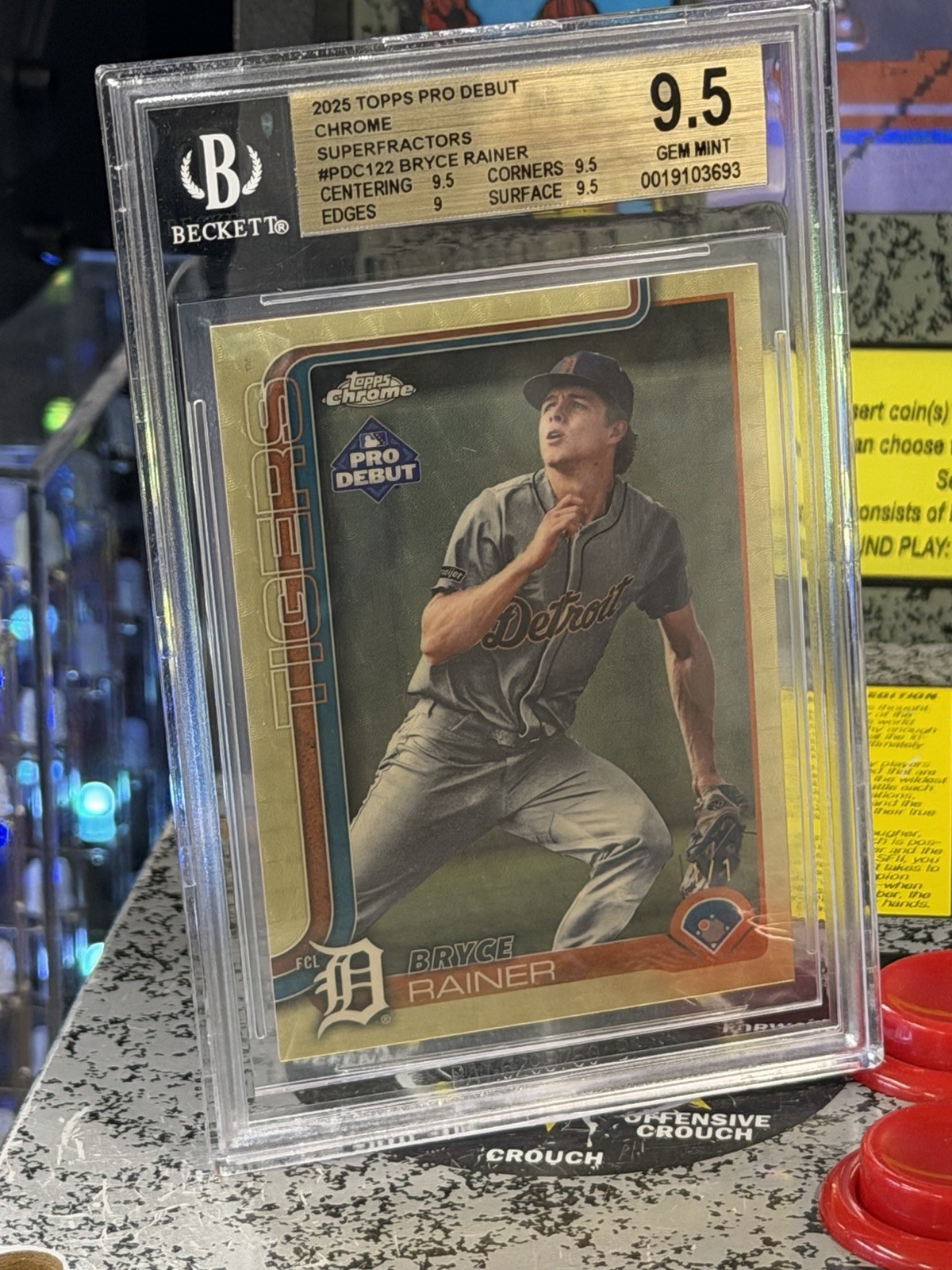 2025 Topps Pro Debut Chrome Bryce Rainer #PDC122 Superfractor 1/1 BGS 9.5 GEM MT view 7