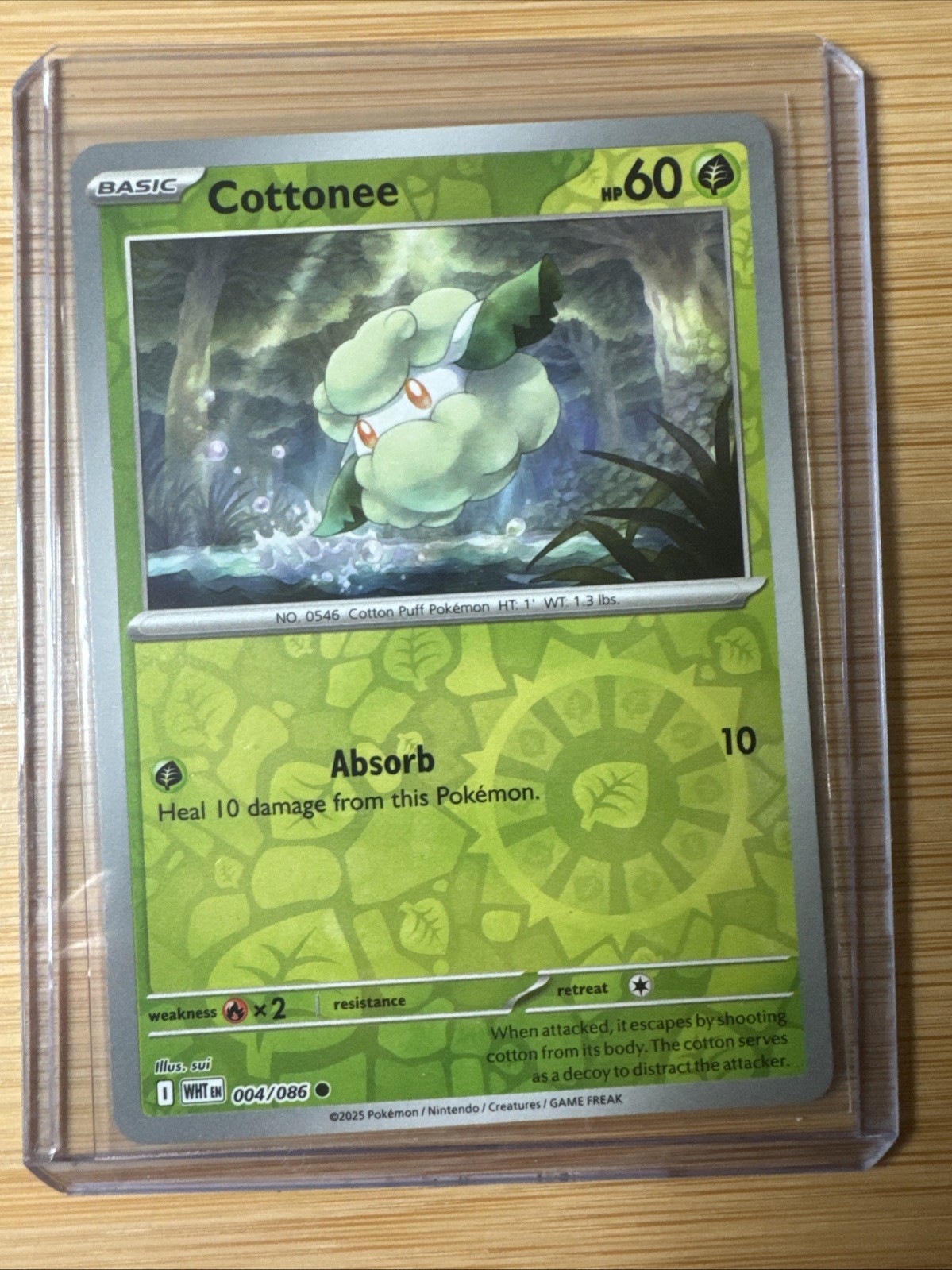 Cottonee - 004/086 - Reverse Holo - Pokemon White Flare ENG