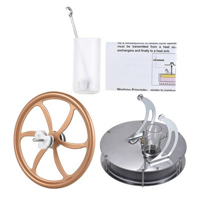 DIY Low Temperature Stirling Engine Motor Steam Heat Stainless steel Model A