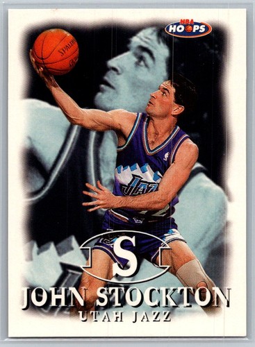 John Stockton #9 1998 Hoops card