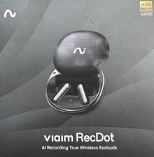 Viaim RecDot Wireless Bluetooth AI Conference Earbuds with Live Transcription