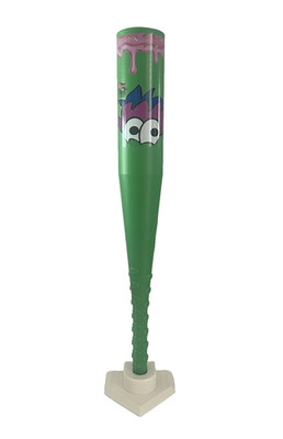 New! Philadelphia Phillies Phanatic Beverage Beer Bat w/Home Plate Stand 18''Tall