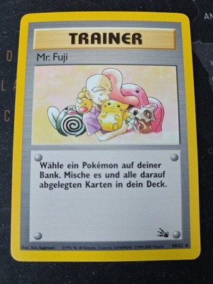 Pokémon Karte Mr.Fuji 58/62 Fossil Set   Deutsch Pokemon TCG Vintage 