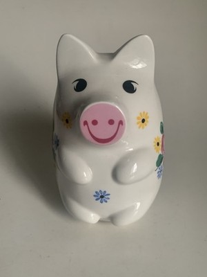 Altes Sparschwein sitzend Sparkasse Sammlung Spardose