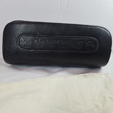 Chrome Hearts Eyeglasses Leather Case. RARE. 100 Authentic With Lens Cloth