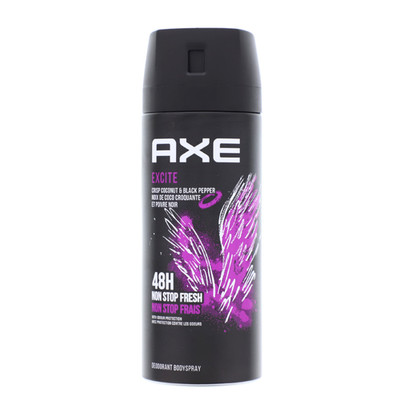 3x AXE Excite Deodorant 48H Non Stopp Frische je 150ml Deospray