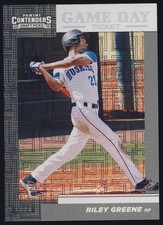 2019 Panini Contenders Building Blocks Prizm Game Day Ticket Riley Greene RC /10