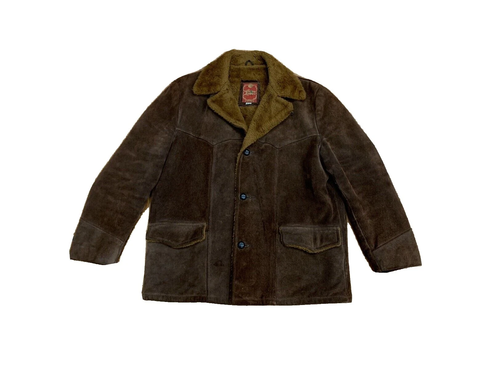 Ao ar livre de Camurça Vintage Casacos e jaquetas para Homens