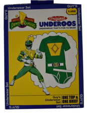 Underoos Mens Mighty Morphin Power Rangers Shirt/Brief Set NIB XL