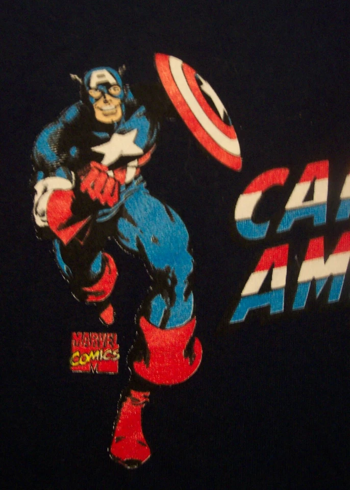 Camiseta CLÁSICA CAPITÁN AMÉRICA Marvel Comics JUVENTUD XL NUEVA Los Vengadores Foto 3 de 4