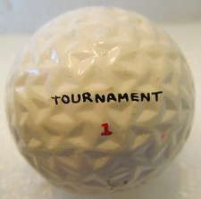 VINTAGE GOLF BALL THE SPALDING TOURNAMENT UGLY DUCKLING-REPAINTED CIRCA 1930'S
