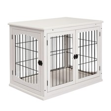 Dog Crate Pet Cages 2-in-1 Design A Dog House and An End Table
