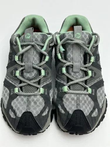 Merrell Women's Grassbow Air Trail Running Shoes Granite Mint Size 6