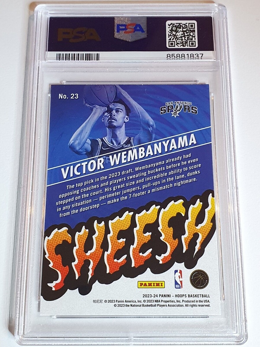 2023 Panini NBA Hoops Victor Wembanyama #23 Sheesh RC - PSA
