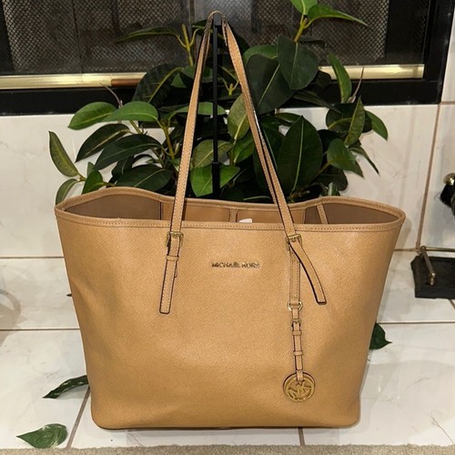 Michael Kors Tan Leather Handbag Large Tote Shopper Bag