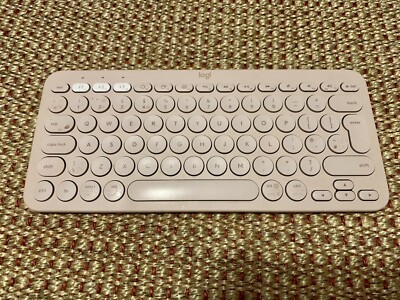 Logitech Pebble Keys 2 K380s, Multi-Device Bluetooth Wireless Tastatur rosa pink