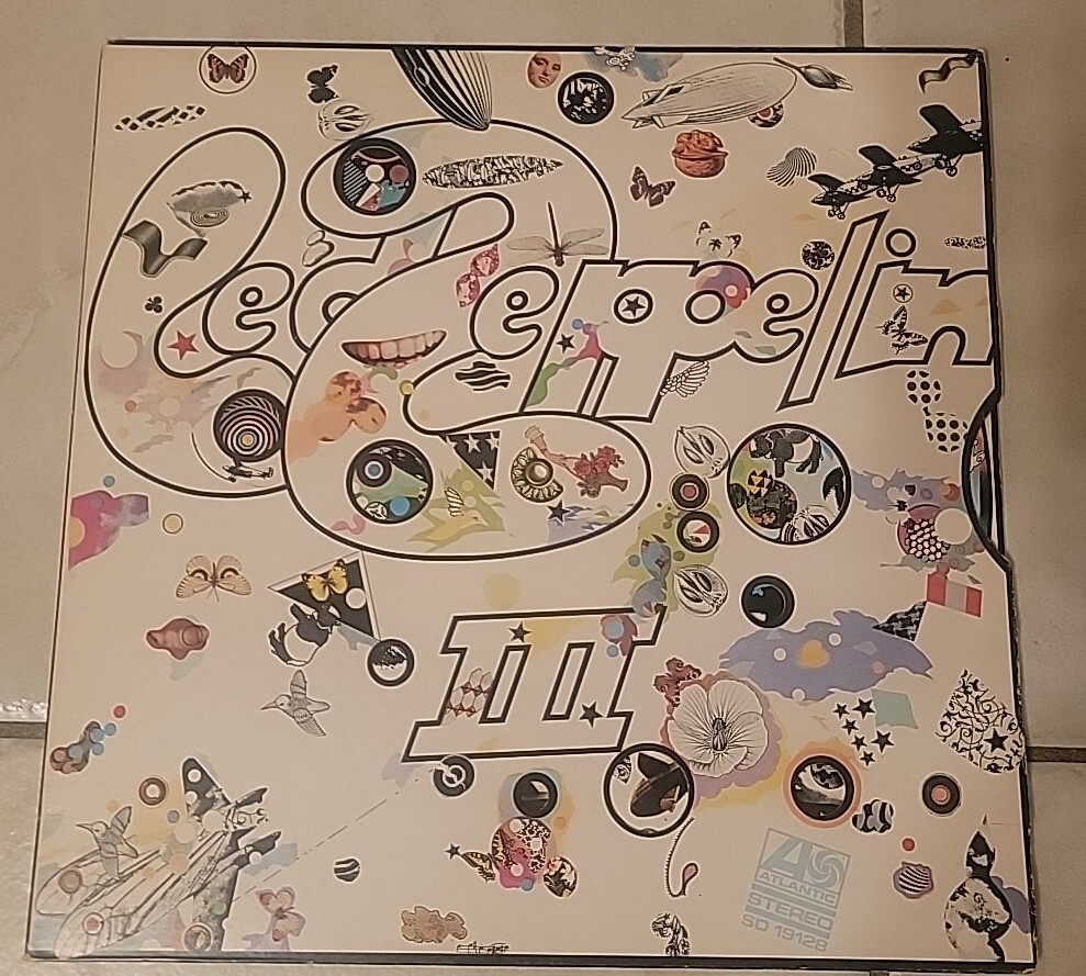 英LP Led Zeppelin III 3 UKオリジナル初期プレス ステレオ Led Zeppelin III Original 1970 Vinyl Record SD 7201 Working