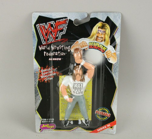 1999 JusToys Bend-Ems WWF Series XI Al Snow Bendab...
