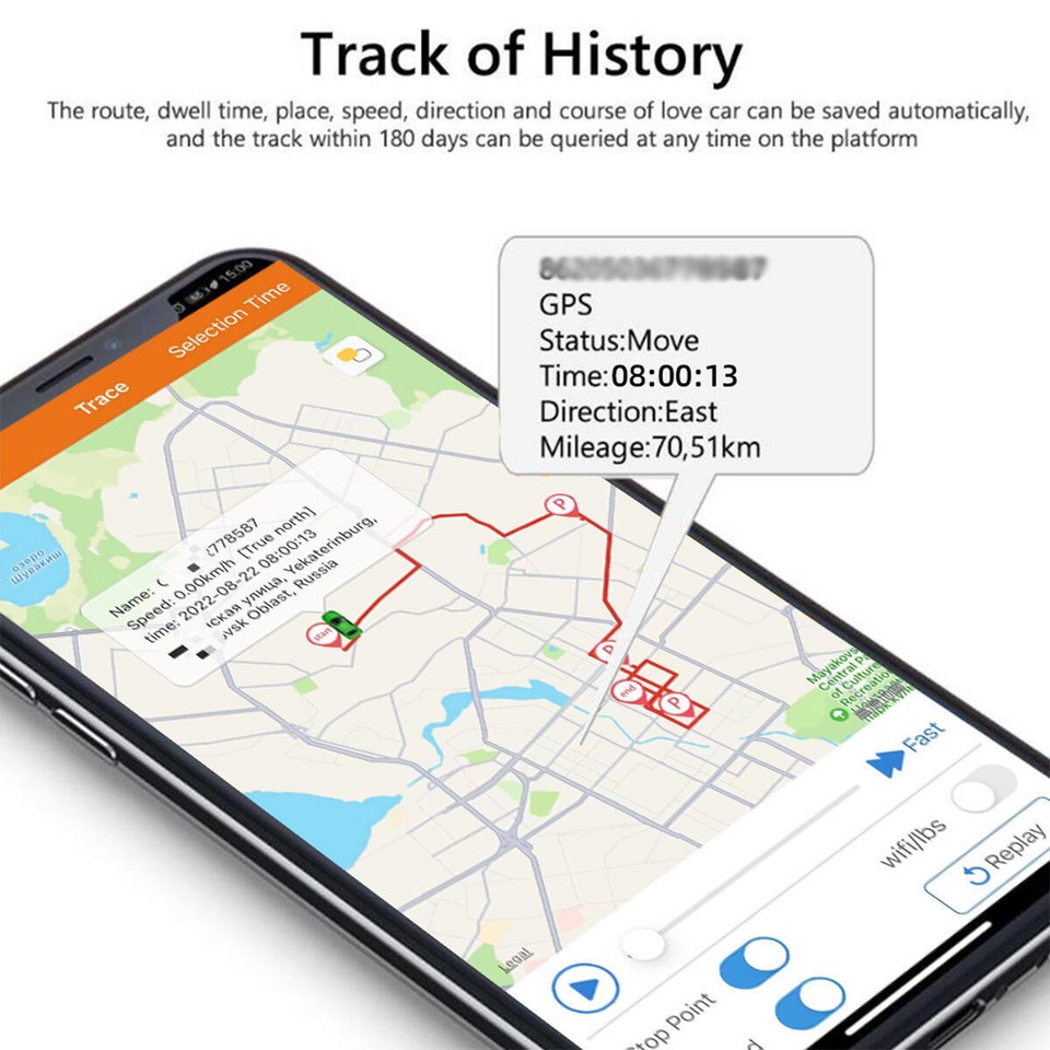 OBD2 GPS Real Time Tracker Vehicle Tracking Device OBD II Car Truck ...