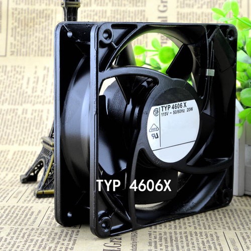 Used and tested ebmpaps 115V 20W TYP4606X 120*120*38mm All metal equipment fan - 第 5/8 張圖片