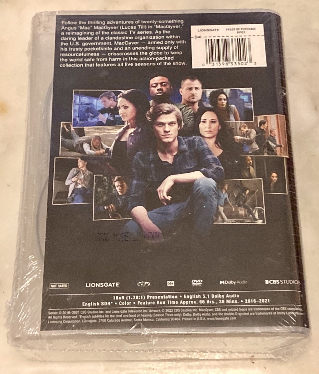 MacGyver Complete TV Series: Seasons 1-5 NEW DVD SET (Lucas Till