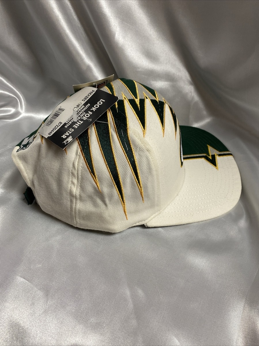 Vintage Green Bay Packers 90's Cap Hat Shock Wave White NWT