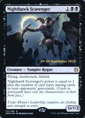 MTG - Nighthawk Scavenger - Foil - Prerelease Promo, Zendikar Rising