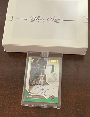 Jayson Tatum 1/1 Auto Patch Rookie Card | eBay