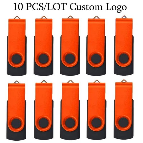 10PCS Colorful Metal USB Flash Pen Drive Memory Stick Custom Your Logo Best Gift - Picture 8 of 20
