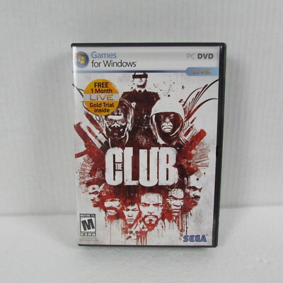 The Club PC DVD Video Game Sega Mature Multiplayer Shooter 48 Levels Gang