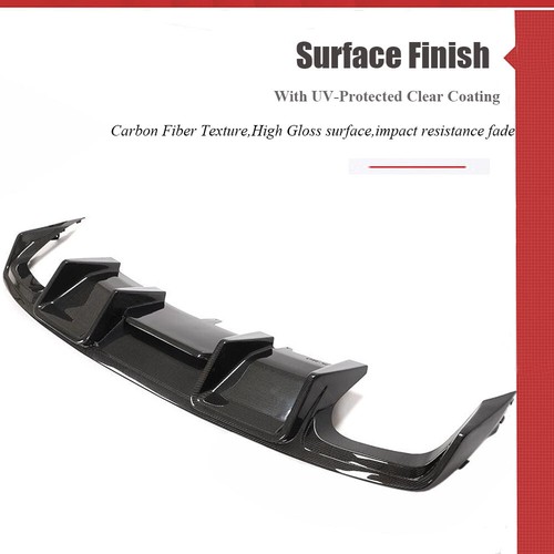 Fits Audi A4 S-line S4 B8.5 2013-16 Rear Bumper Diffuser Lip Spoiler REAL CARBON - Picture 9 of 16